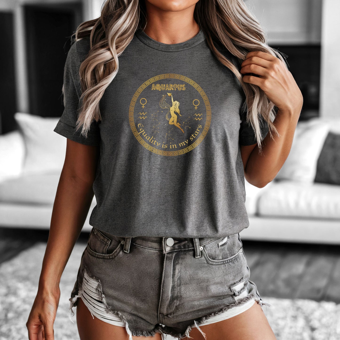 Aquarius Star Sign Feminist T-shirt