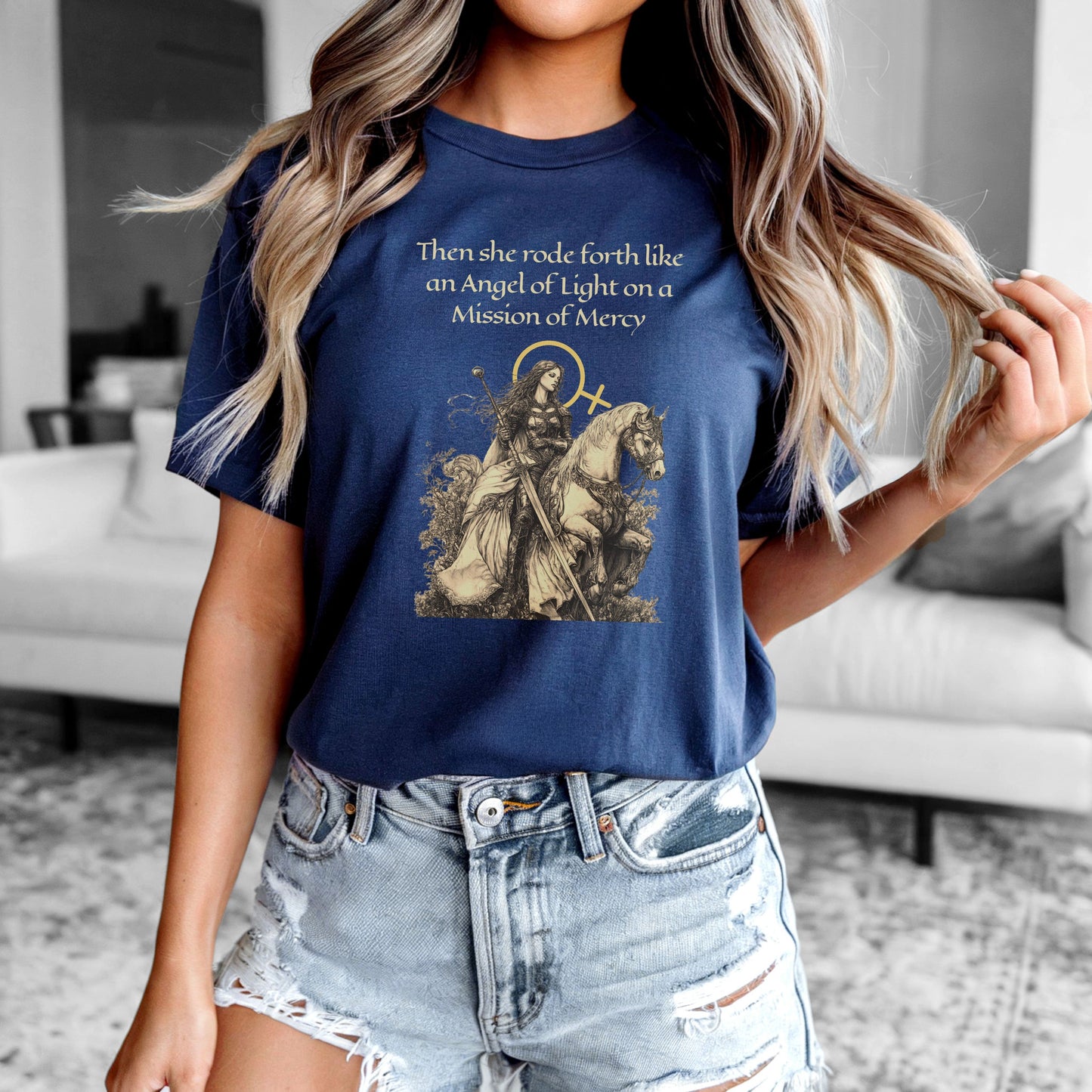 Medieval Feminist Tee - Angel of Mercy Unisex Shirt