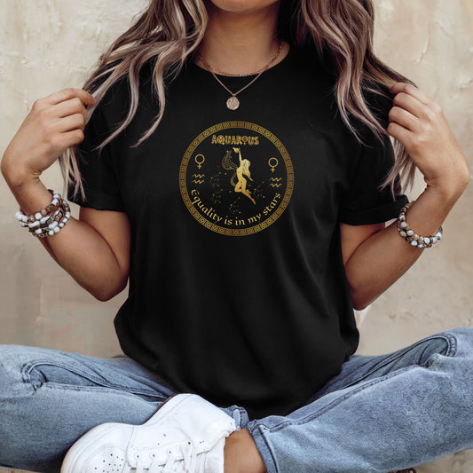 Aquarius Star Sign Feminist T-shirt