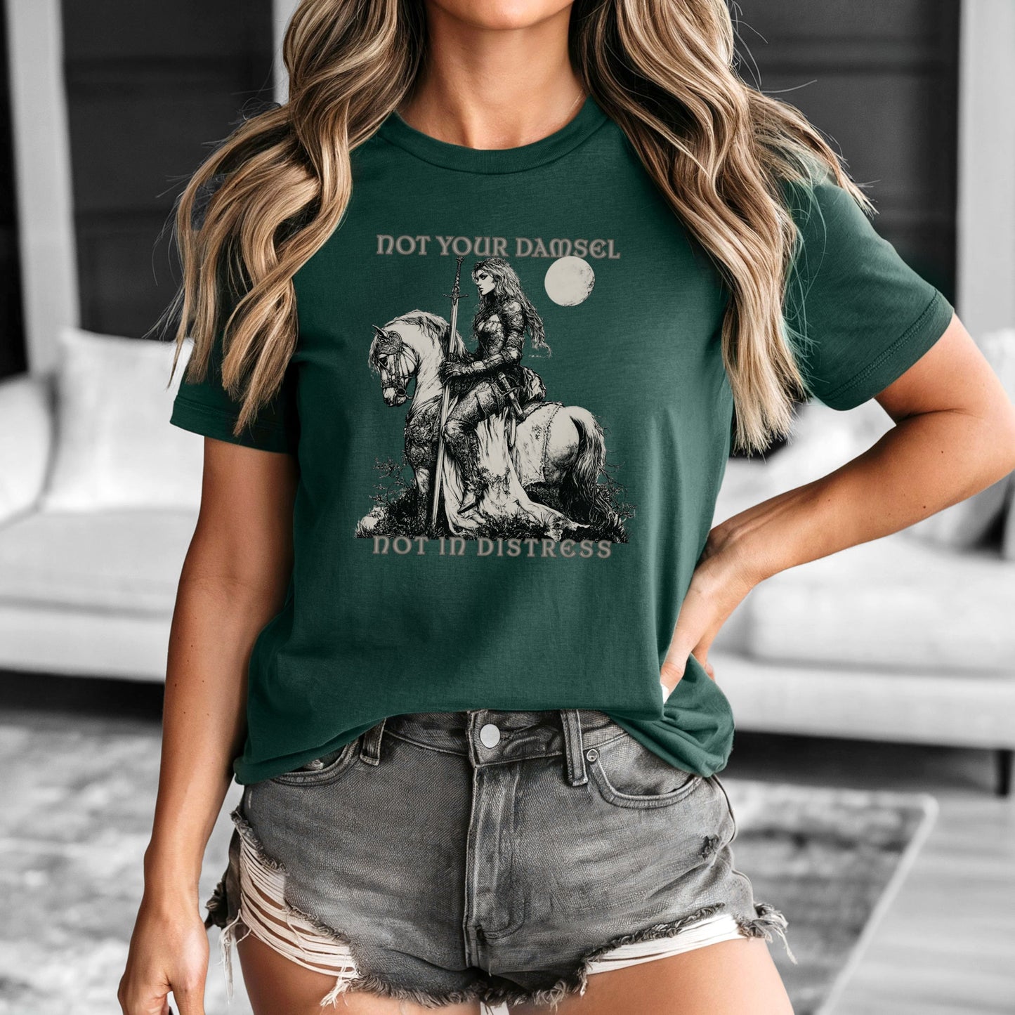 Medieval Feminism, Not Your Damsel In Distress T-shirt