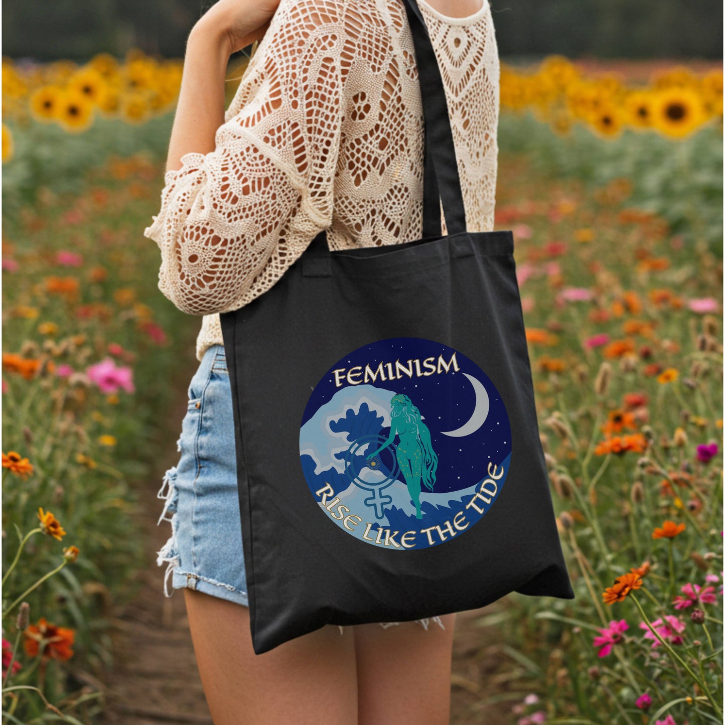 Feminist-Beach 'Rise Like The Tide' Tote