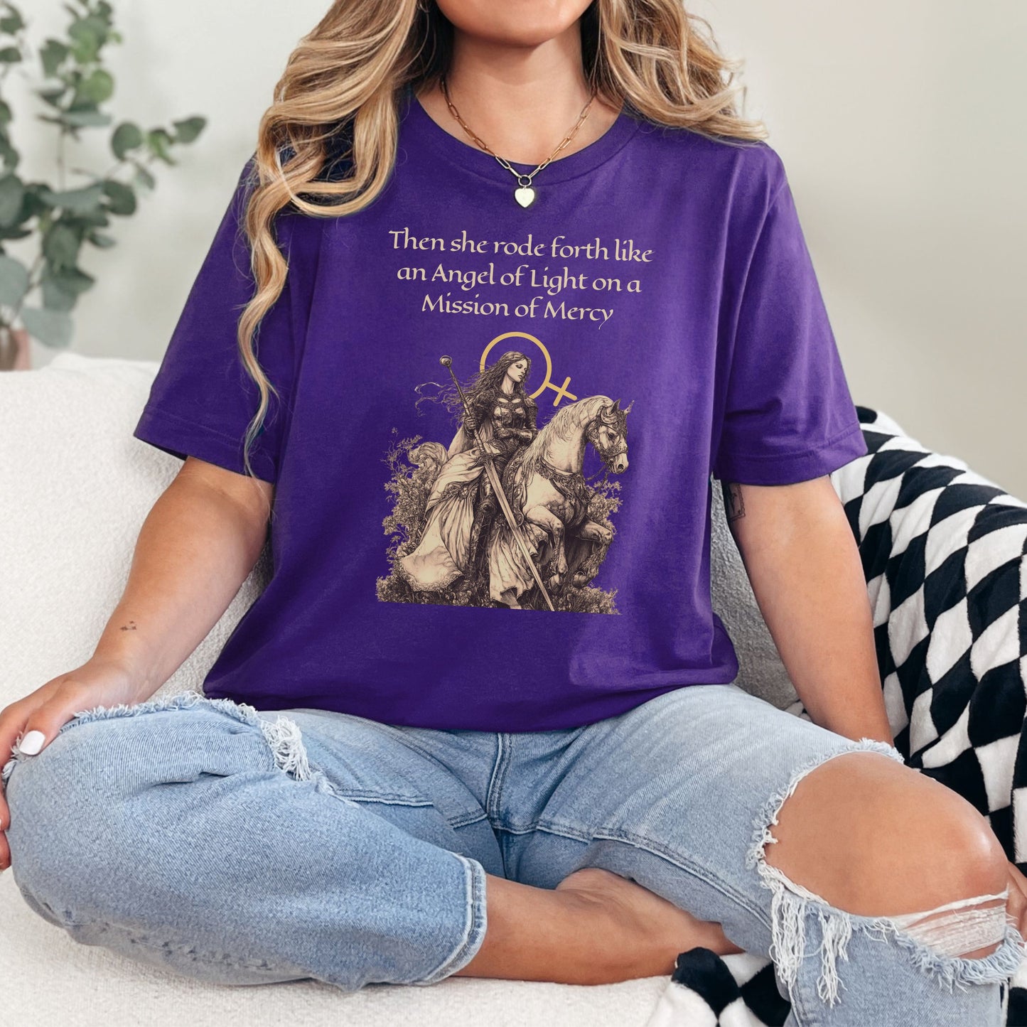 Medieval Feminist Tee - Angel of Mercy Unisex Shirt